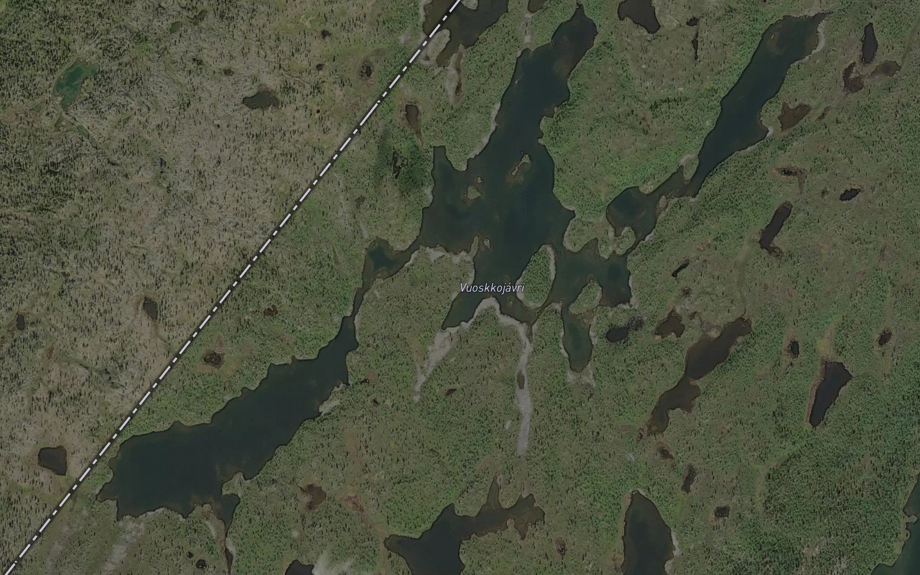 Satellite map of the Store Abborvatnet