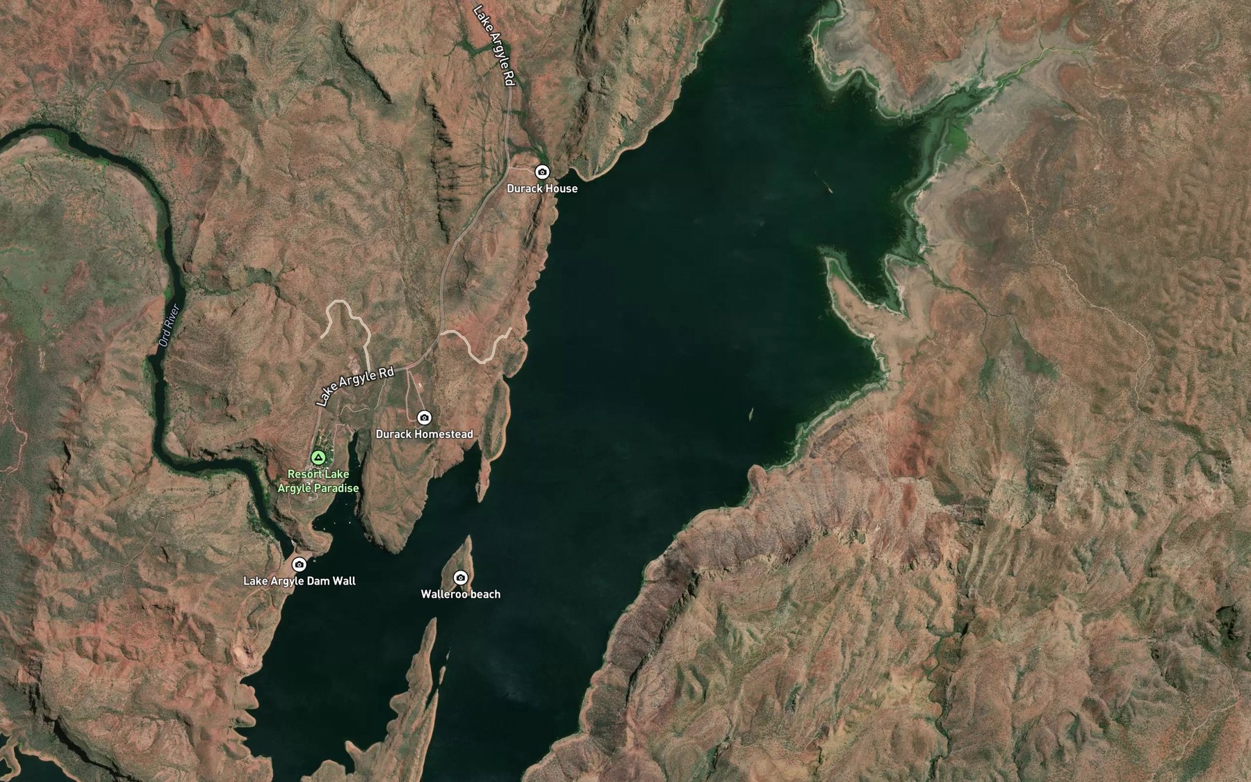 Satellite map of the Pannikin Bay