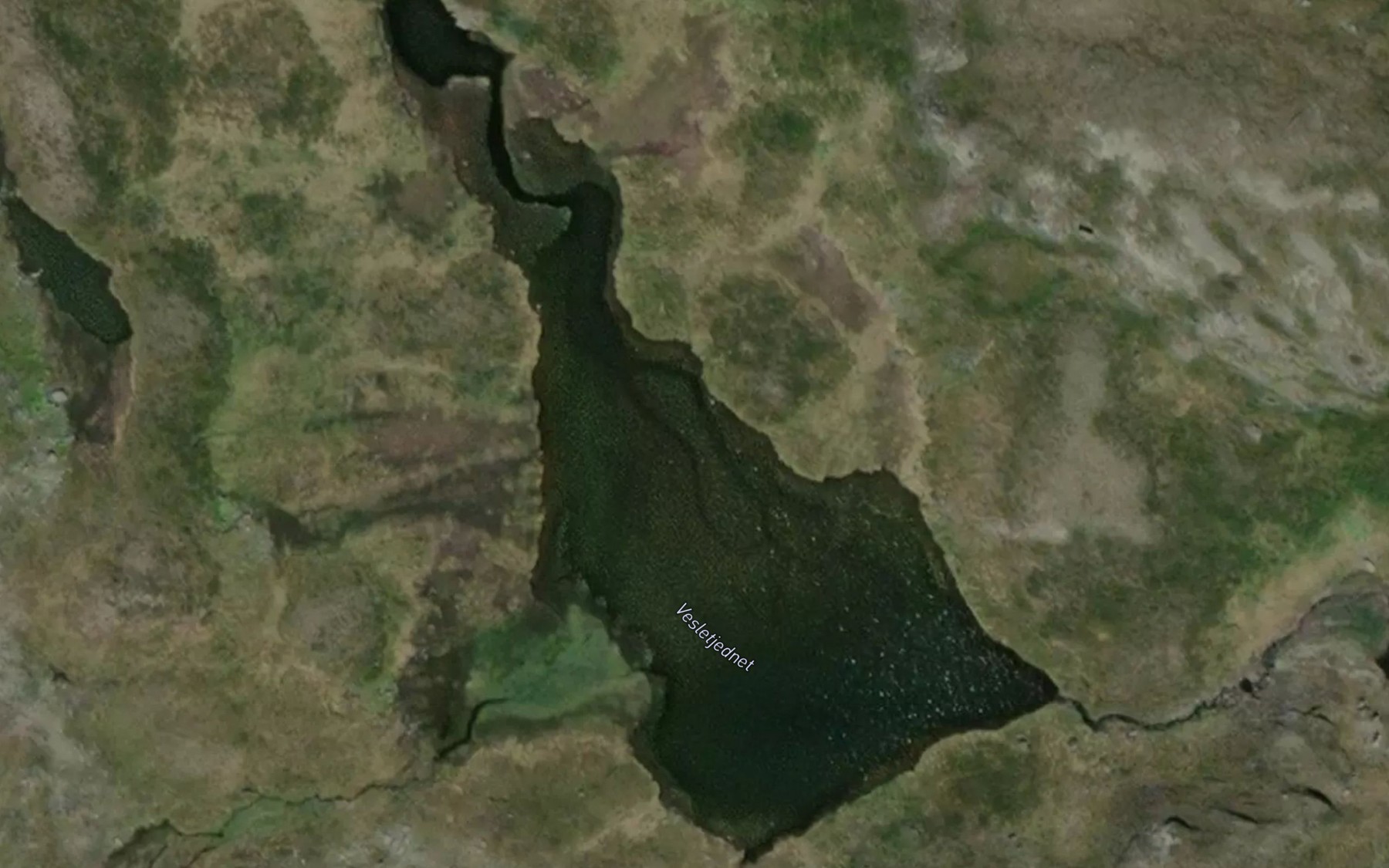 Satellite map of the Vesletjernet