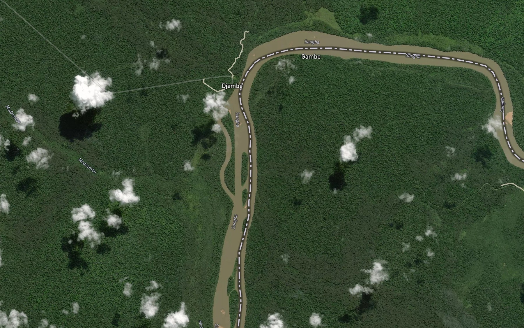 Satellite map of the Moipembe