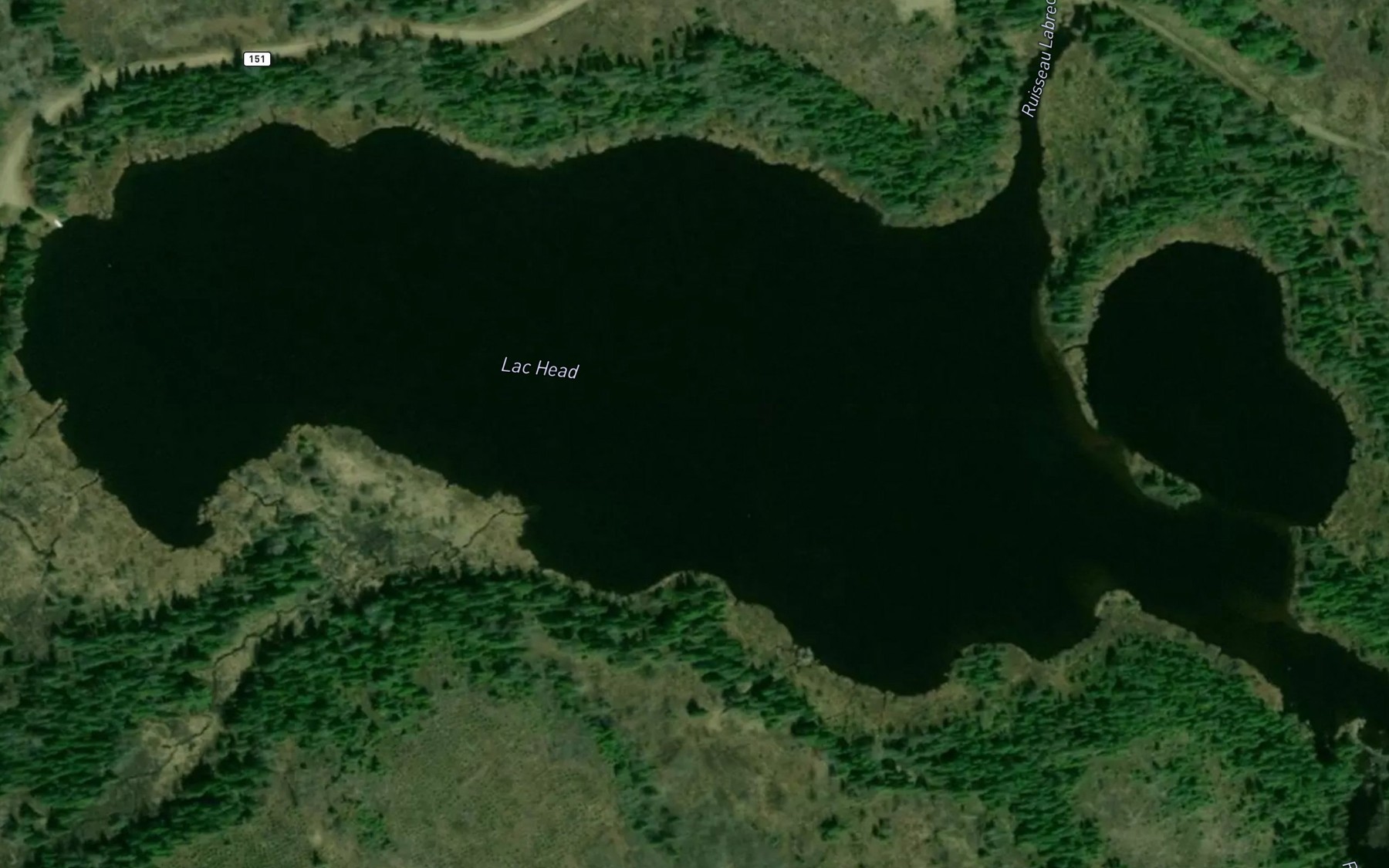 Satellite map of the Lac Head