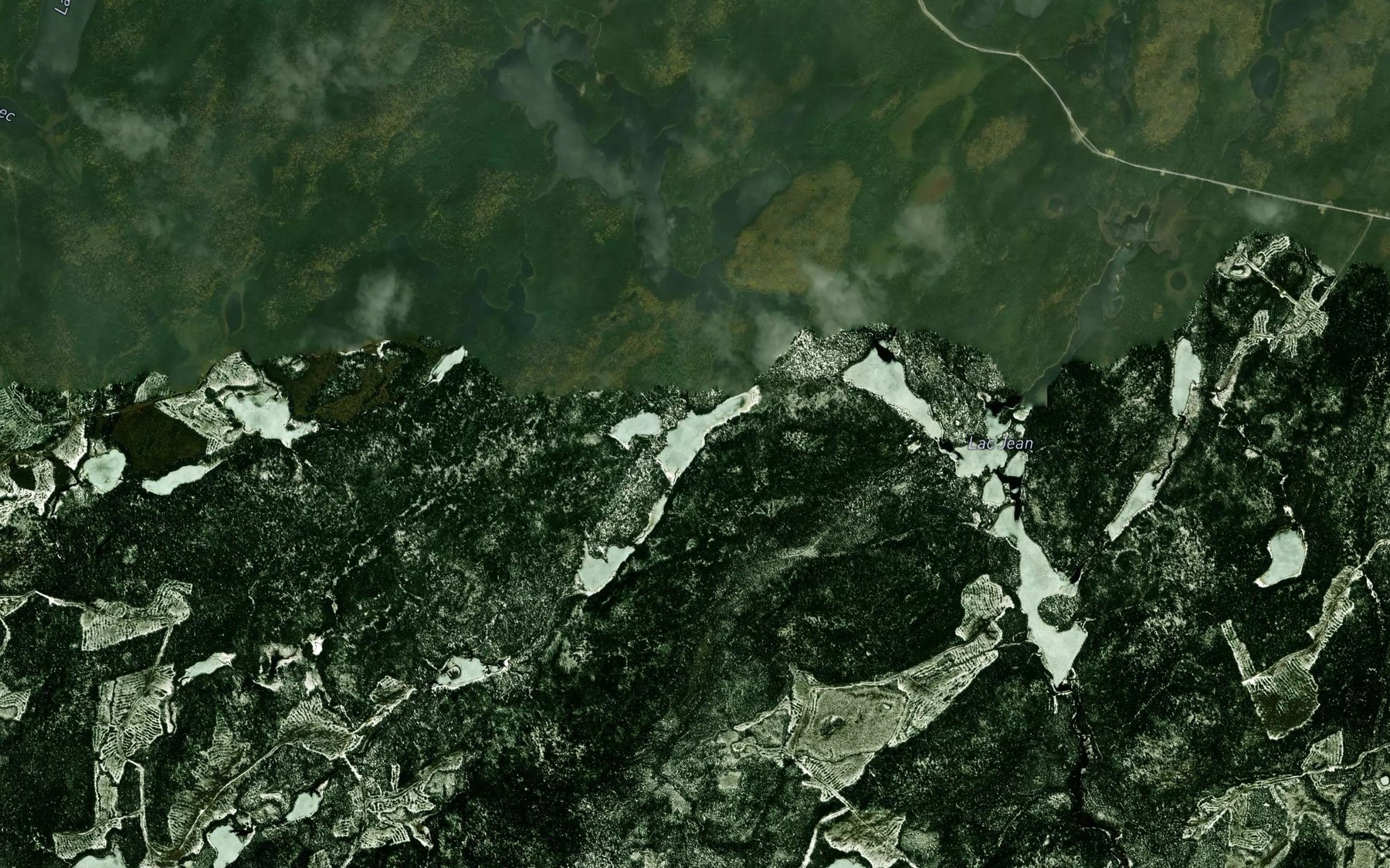 Satellite map of the Lac Diko