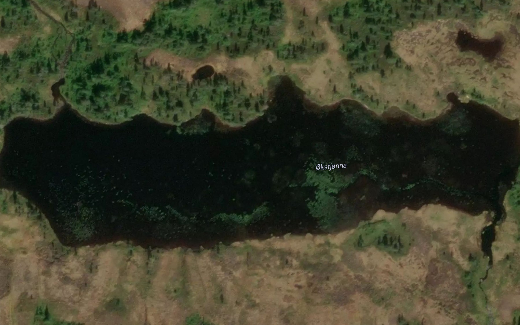 Satellite map of the Okstjonna