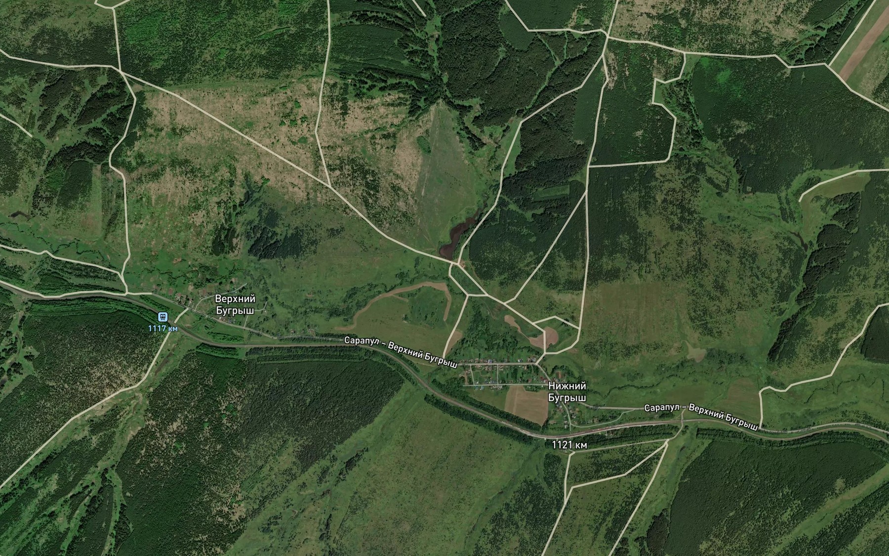 Satellite map of the Sarapulka