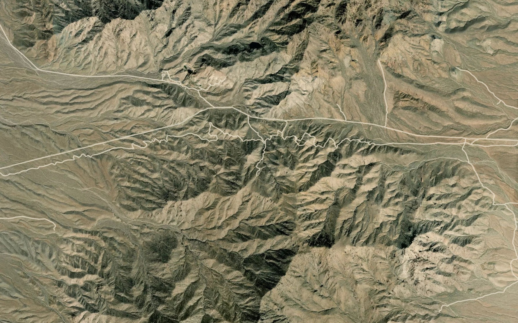 Satellite map of the Goldstone Spring