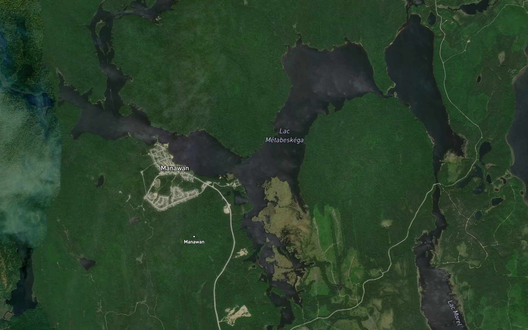 Satellite map of the Lac Metabeskega