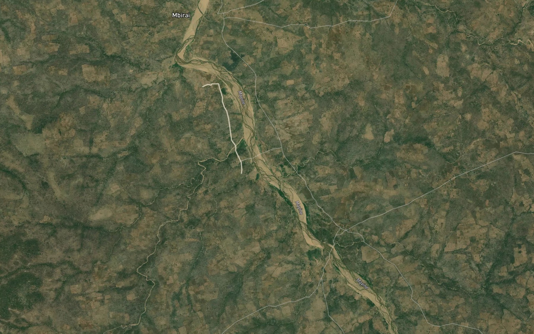 Satellite map of the Sekebello