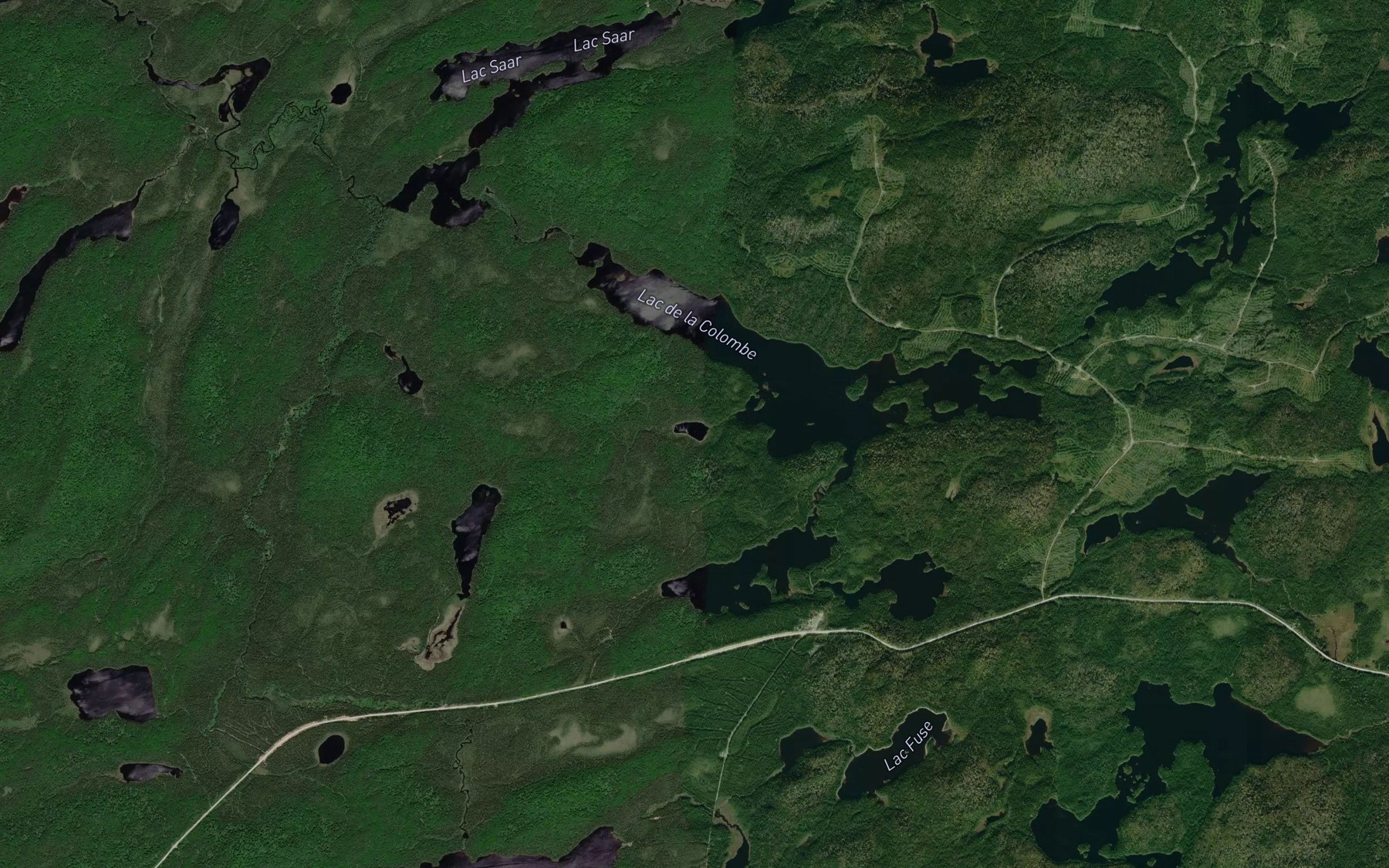 Satellite map of the Lac Ben