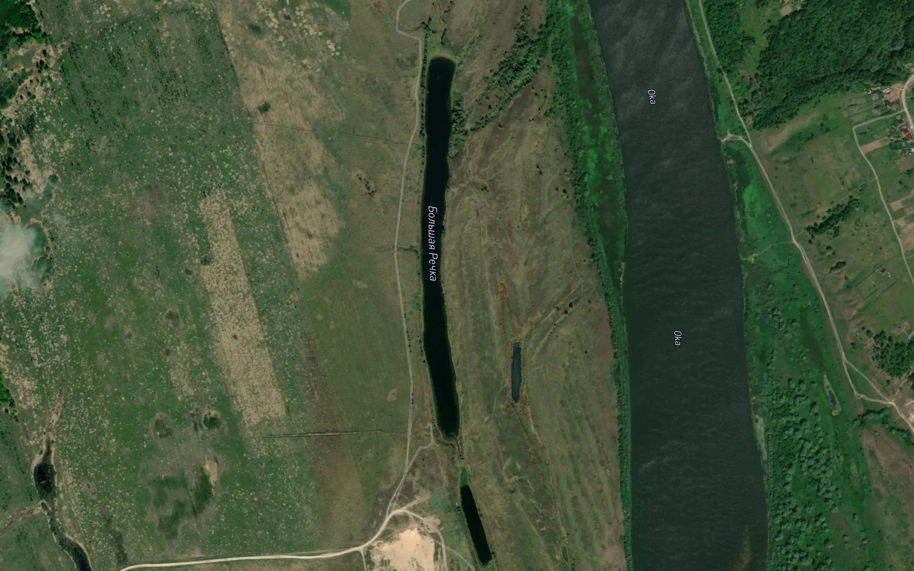 Satellite map of the Ozero Bol'shaya Rechka