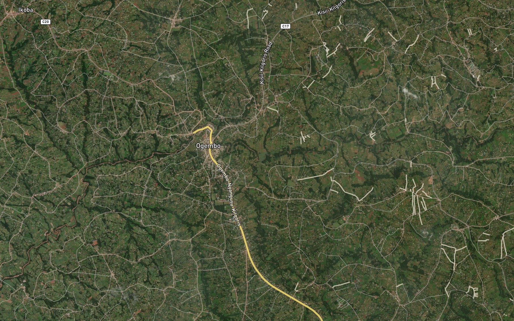 Satellite map of the Mogunga