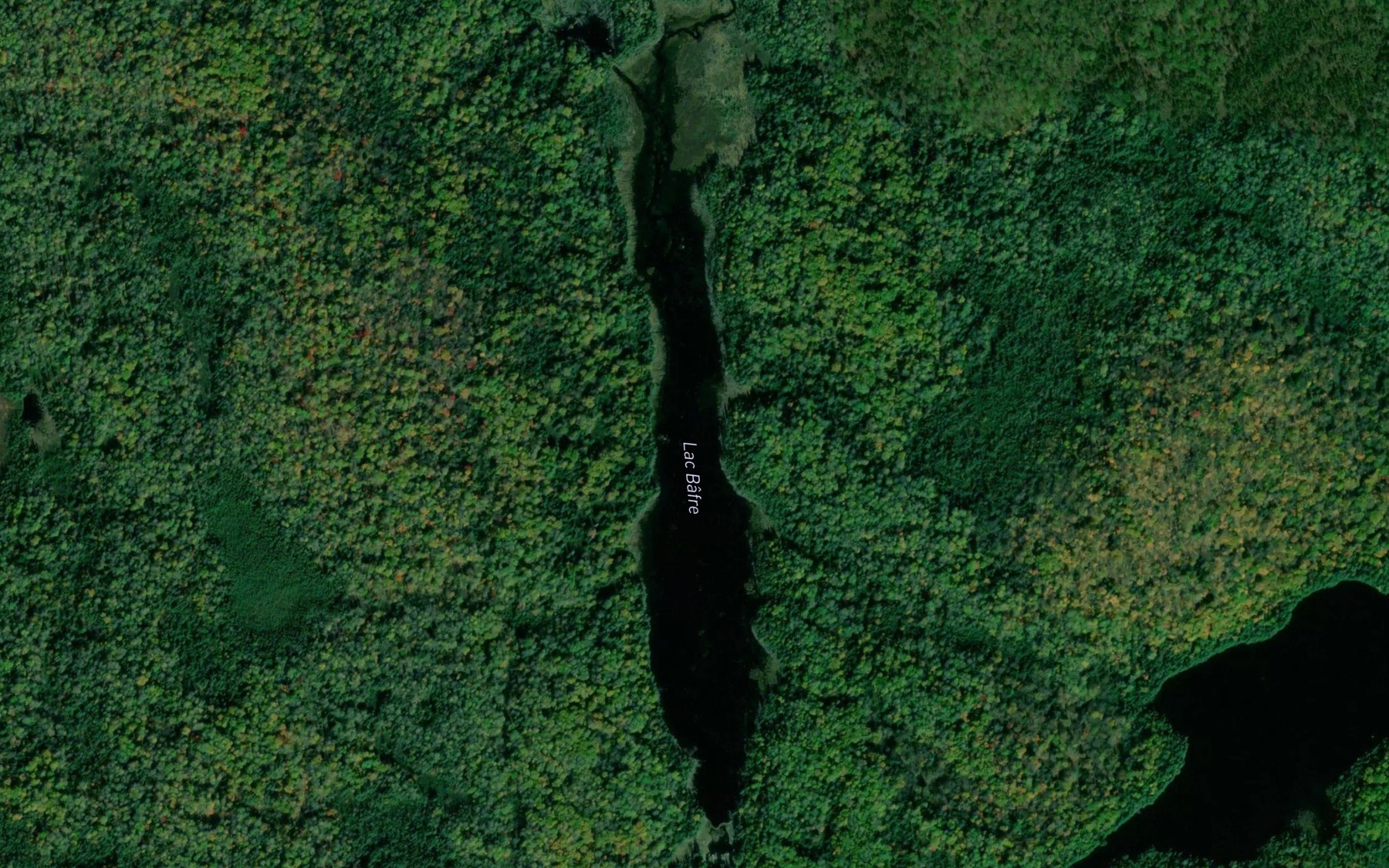 Satellite map of the Lac Bafre