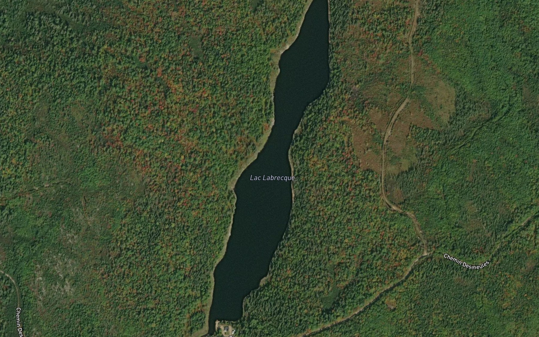 Satellite map of the Lac Labrecque