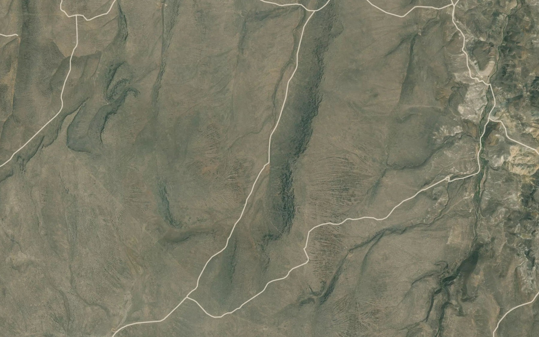 Satellite map of the Antelope Swale Reservoir