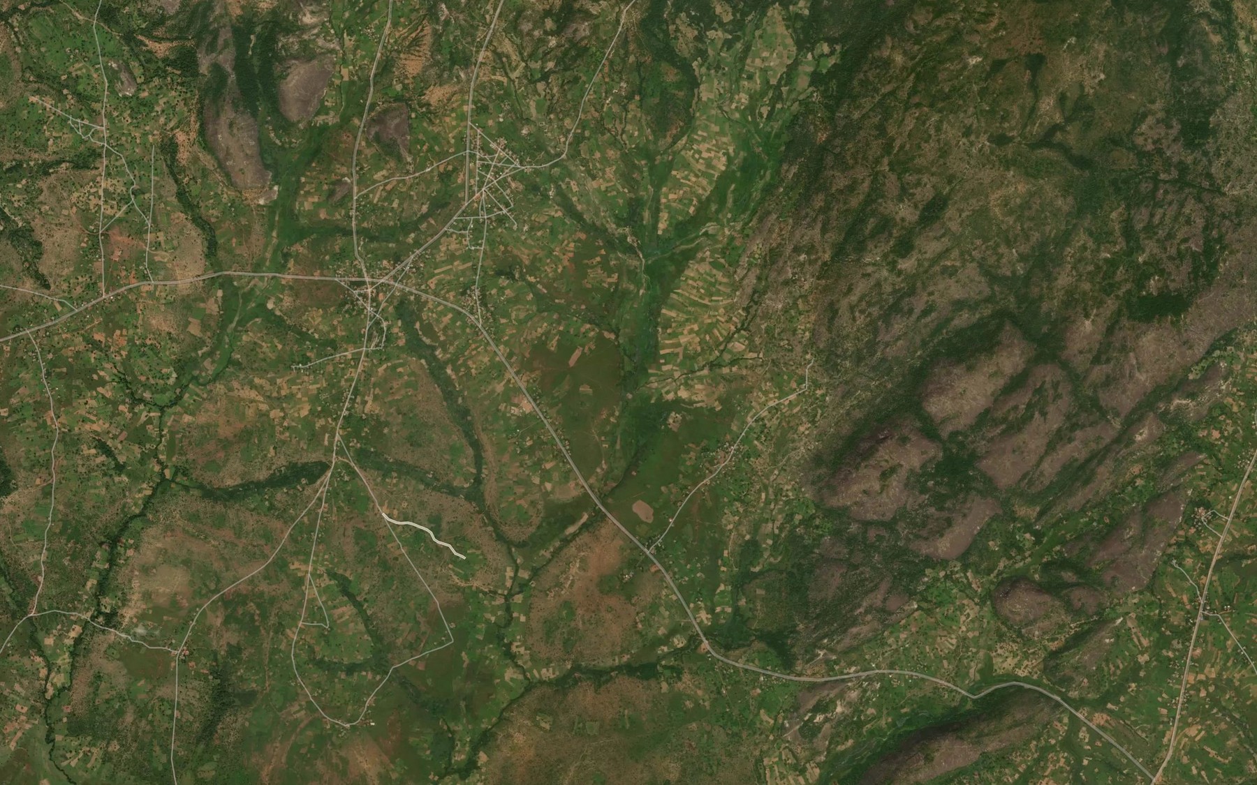 Satellite map of the River Aburawan