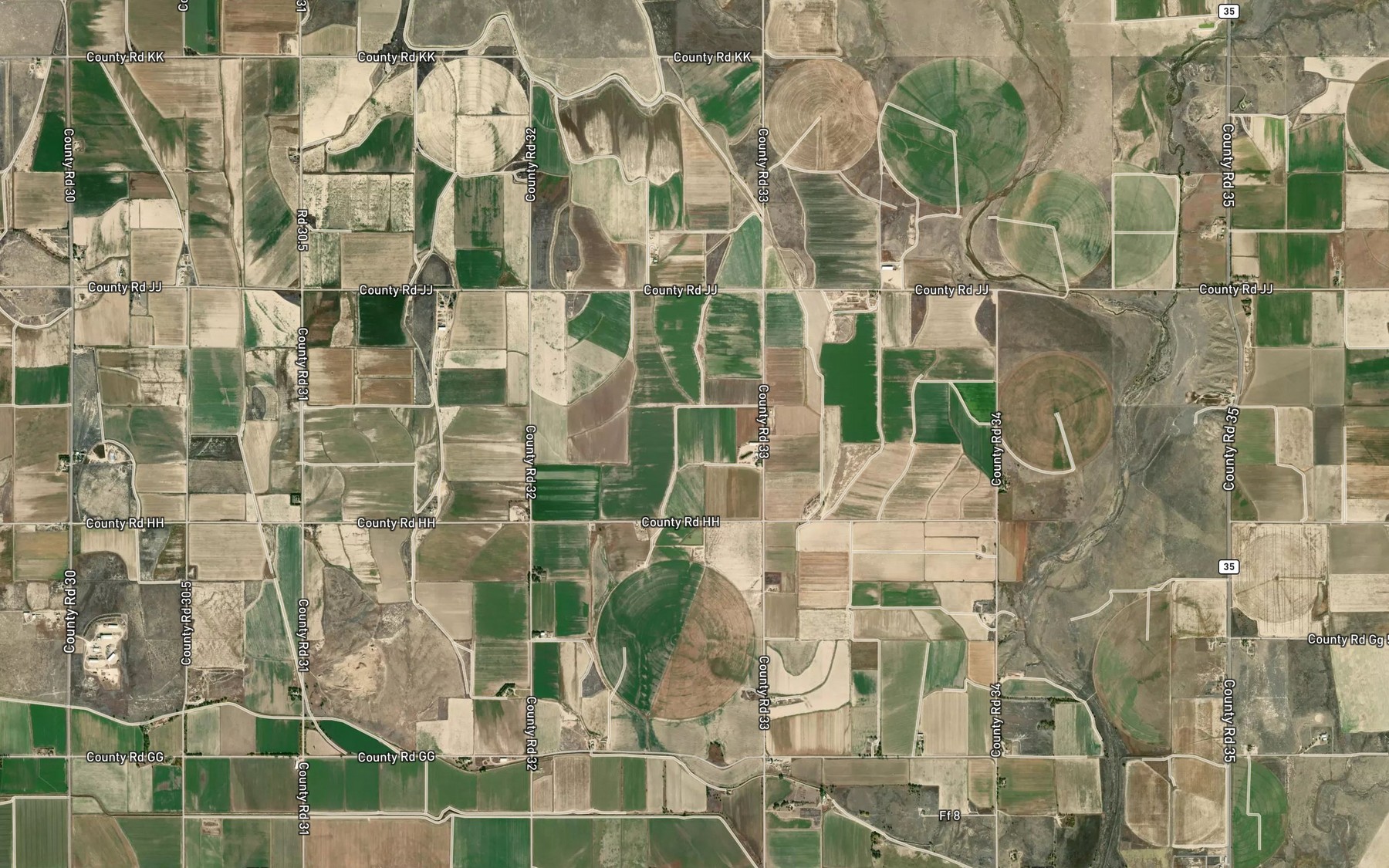 Satellite map of the Trotter Lateral