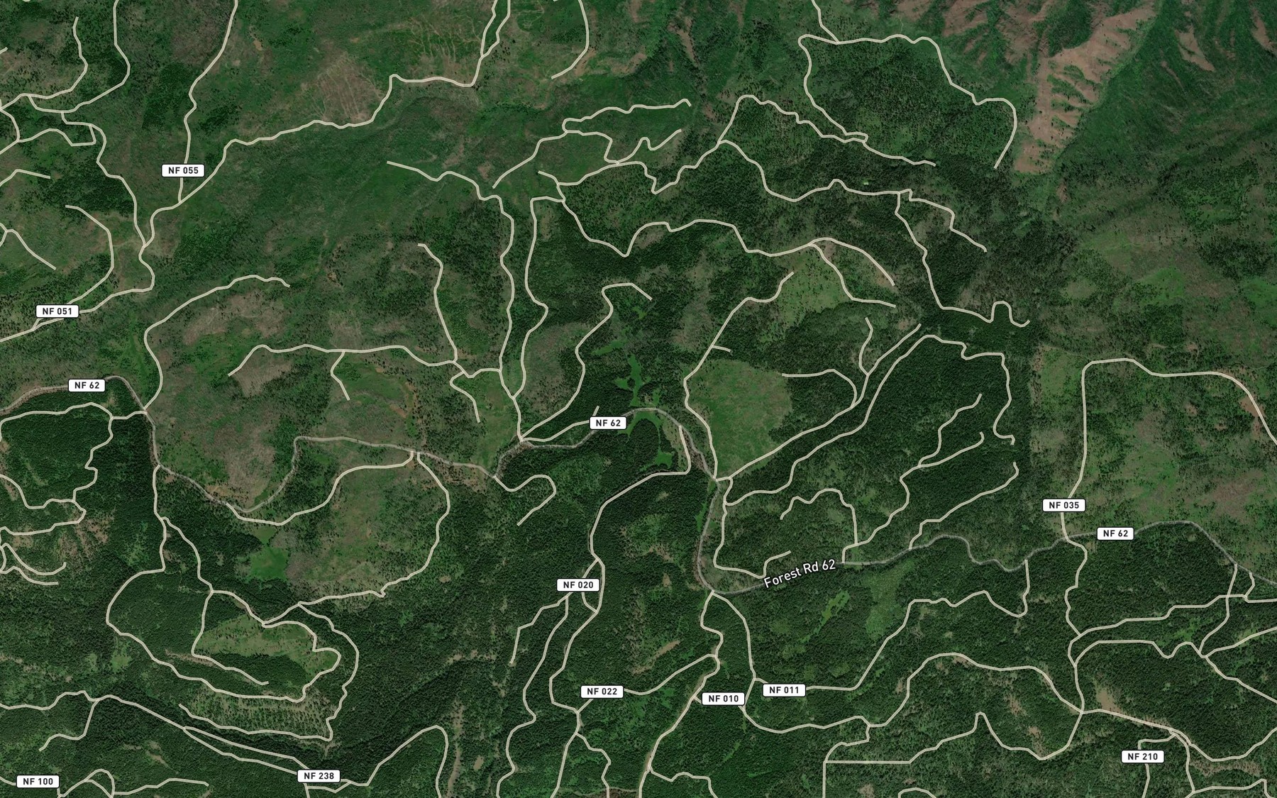 Satellite map of the Elbow Spring