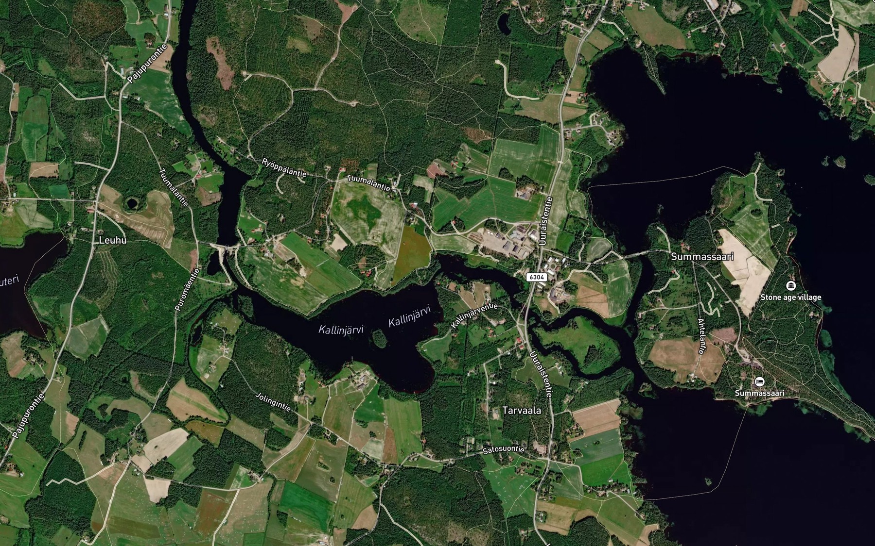 Satellite map of the Kallinkoski