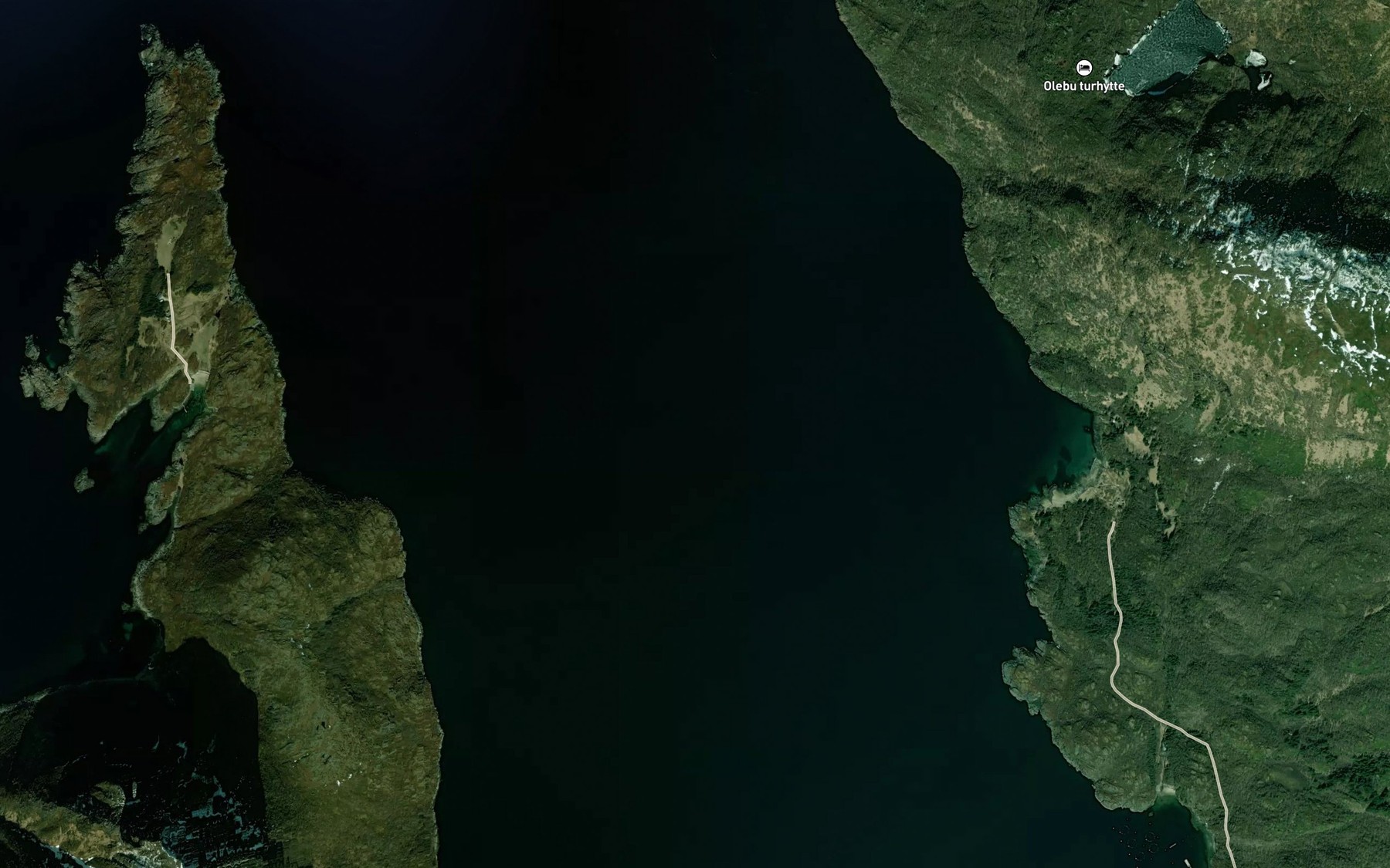 Satellite map of the Okssundet