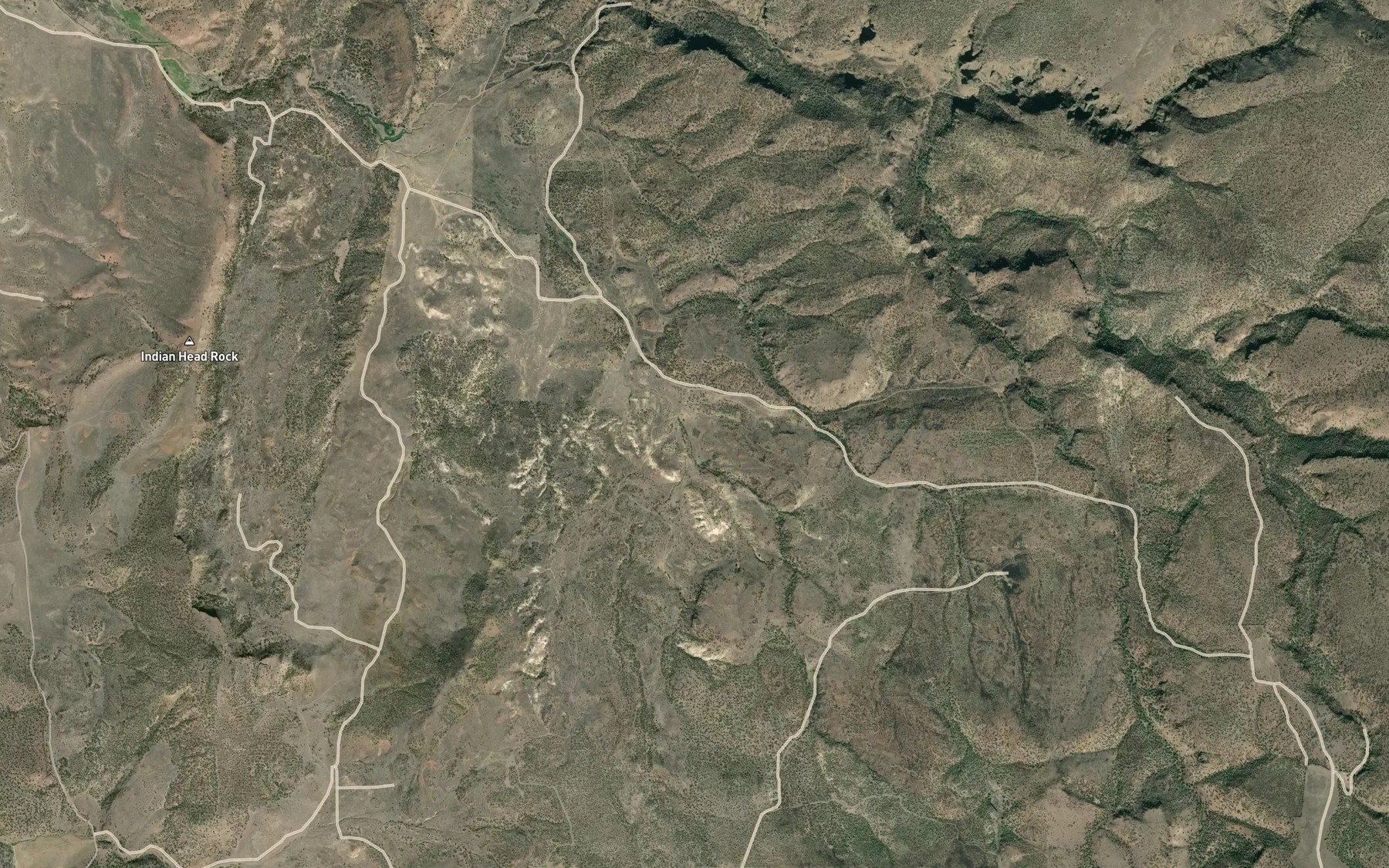 Satellite map of the Windy Brown Spring
