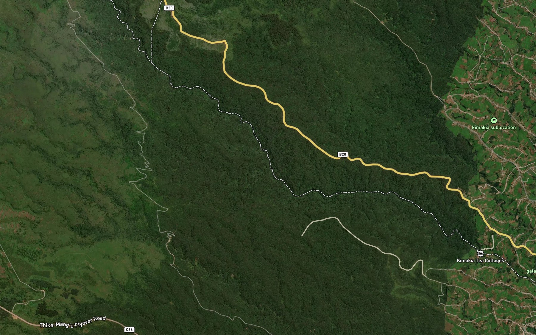 Satellite map of the Ragia