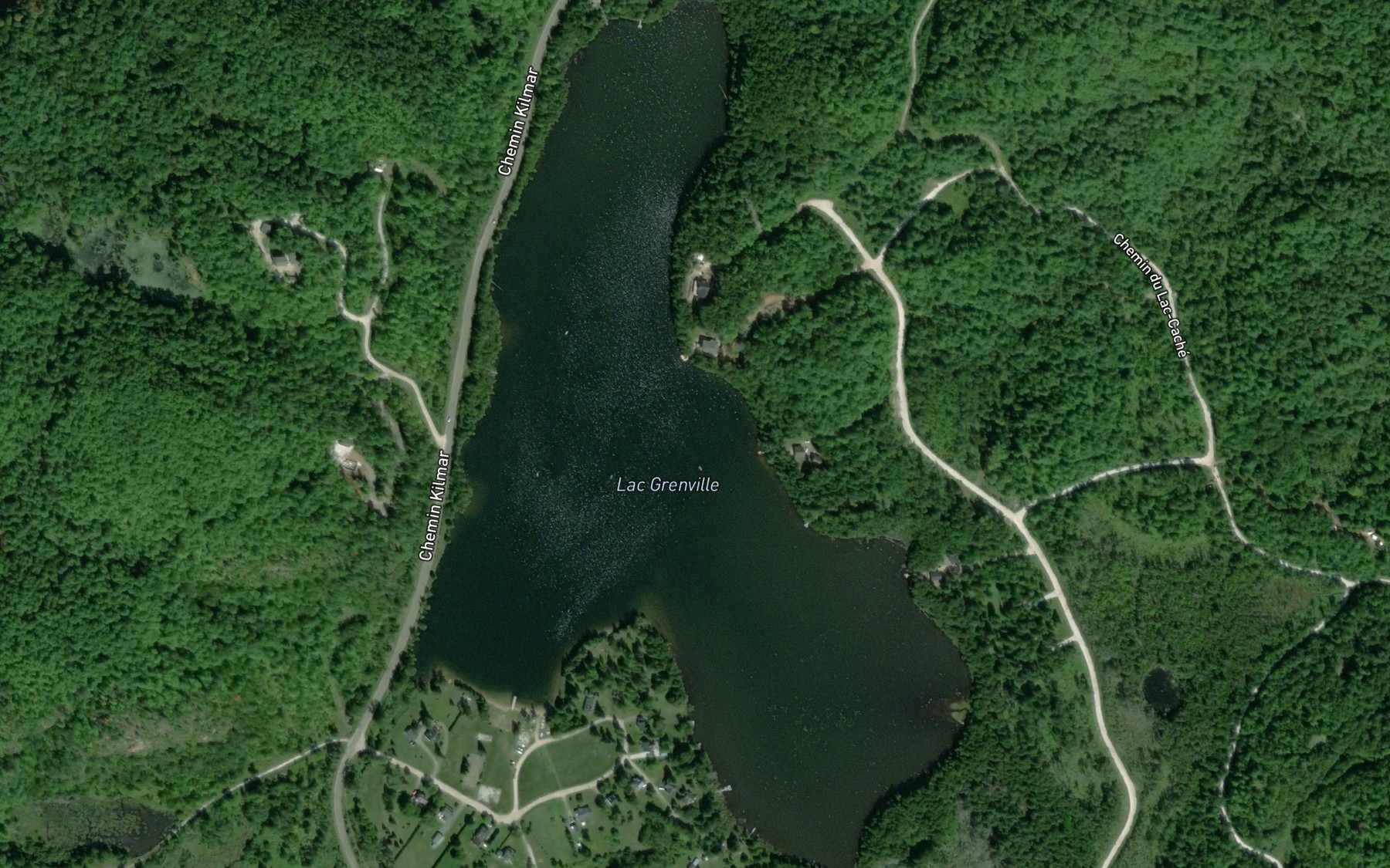 Satellite map of the Lac Grenville