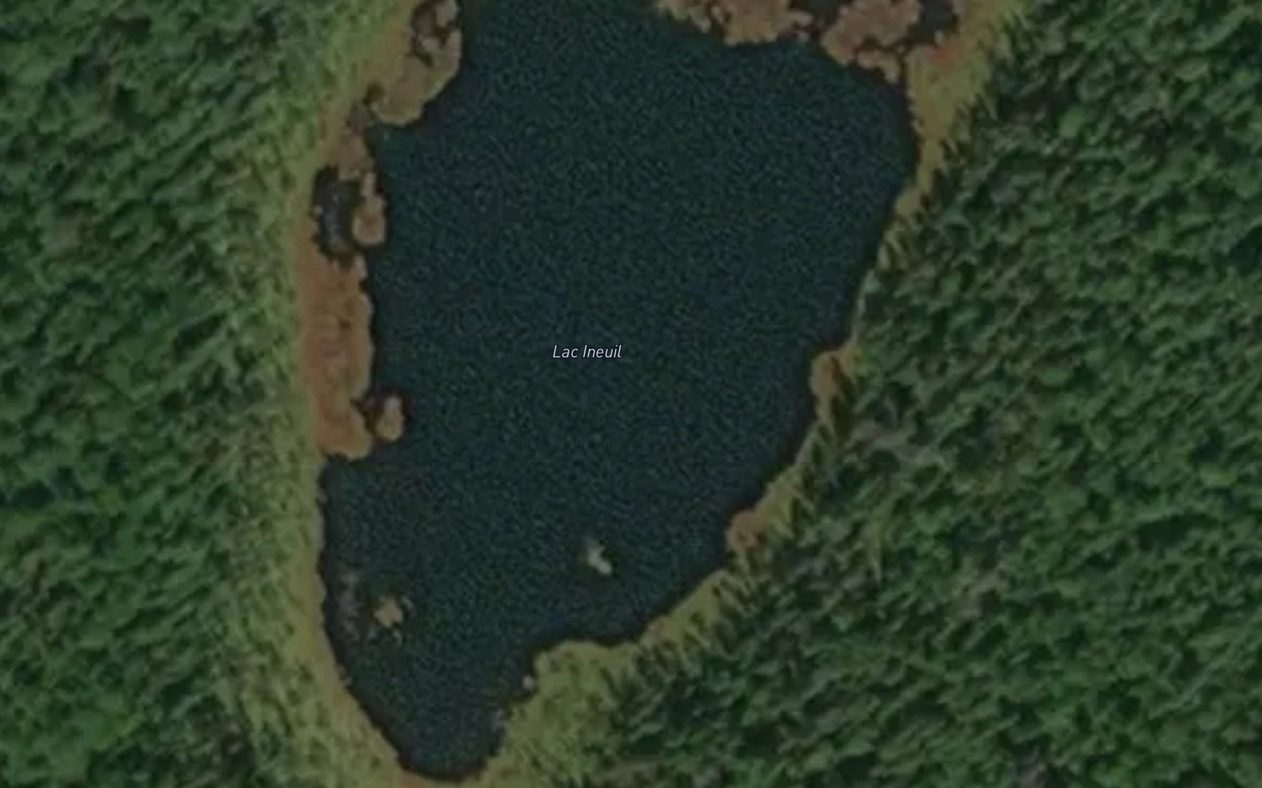 Satellite map of the Lac Ineuil