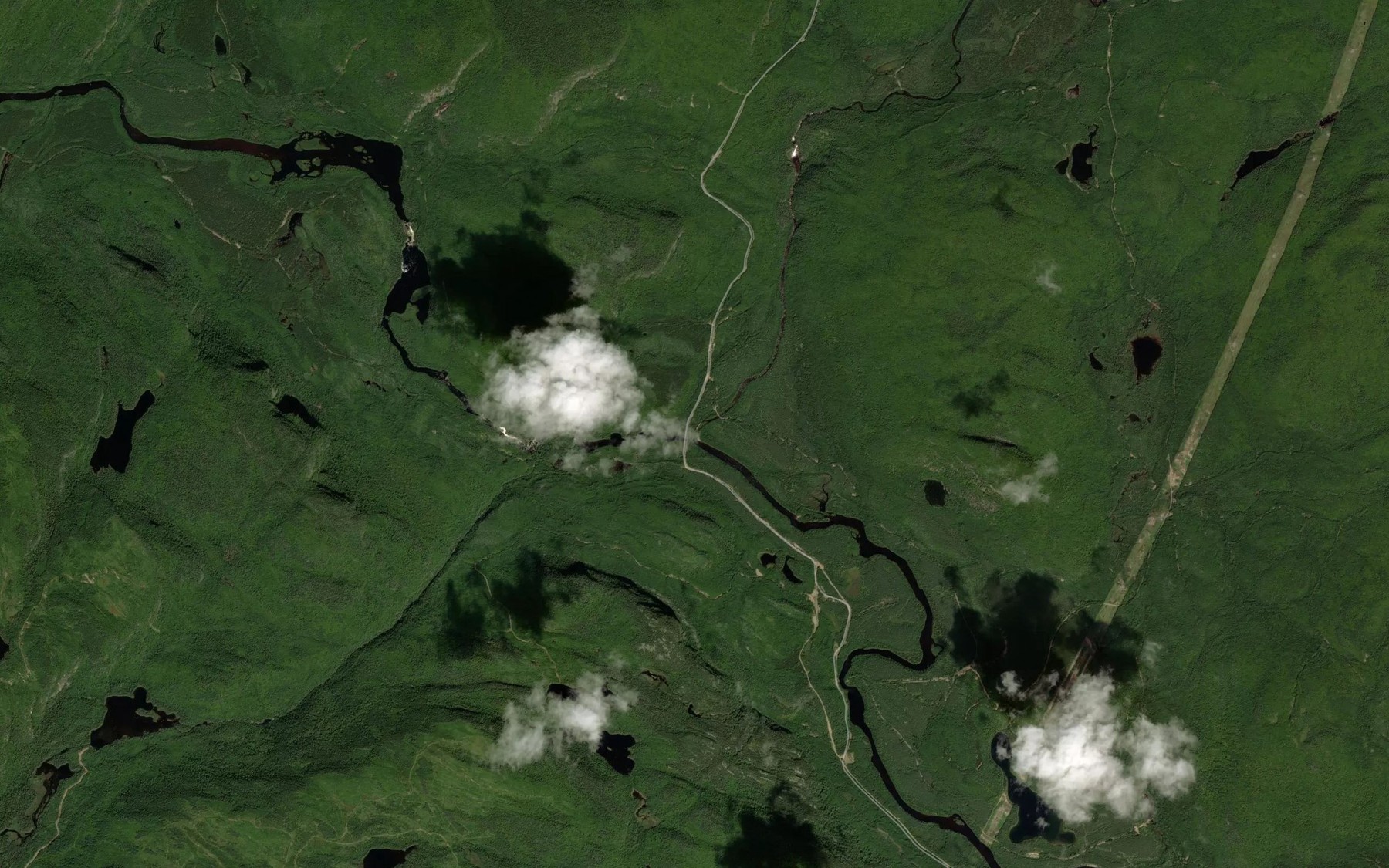 Satellite map of the Bras Pilote