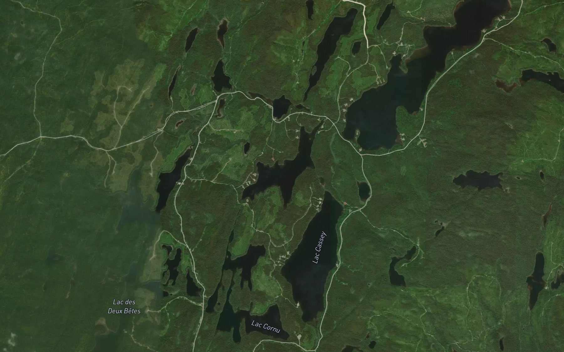 Satellite map of the Lac du Nordet