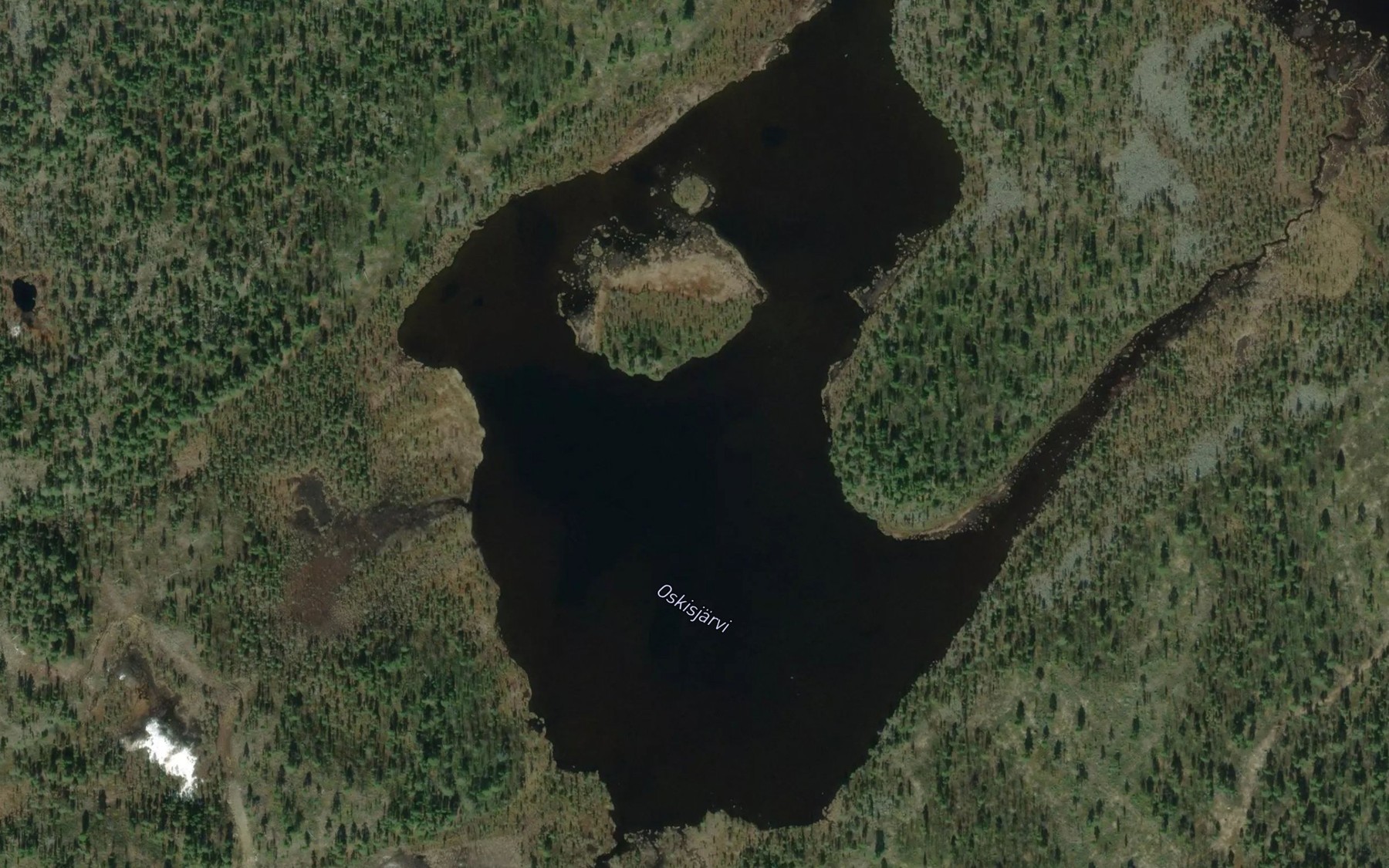 Satellite map of the Oskisjarvi