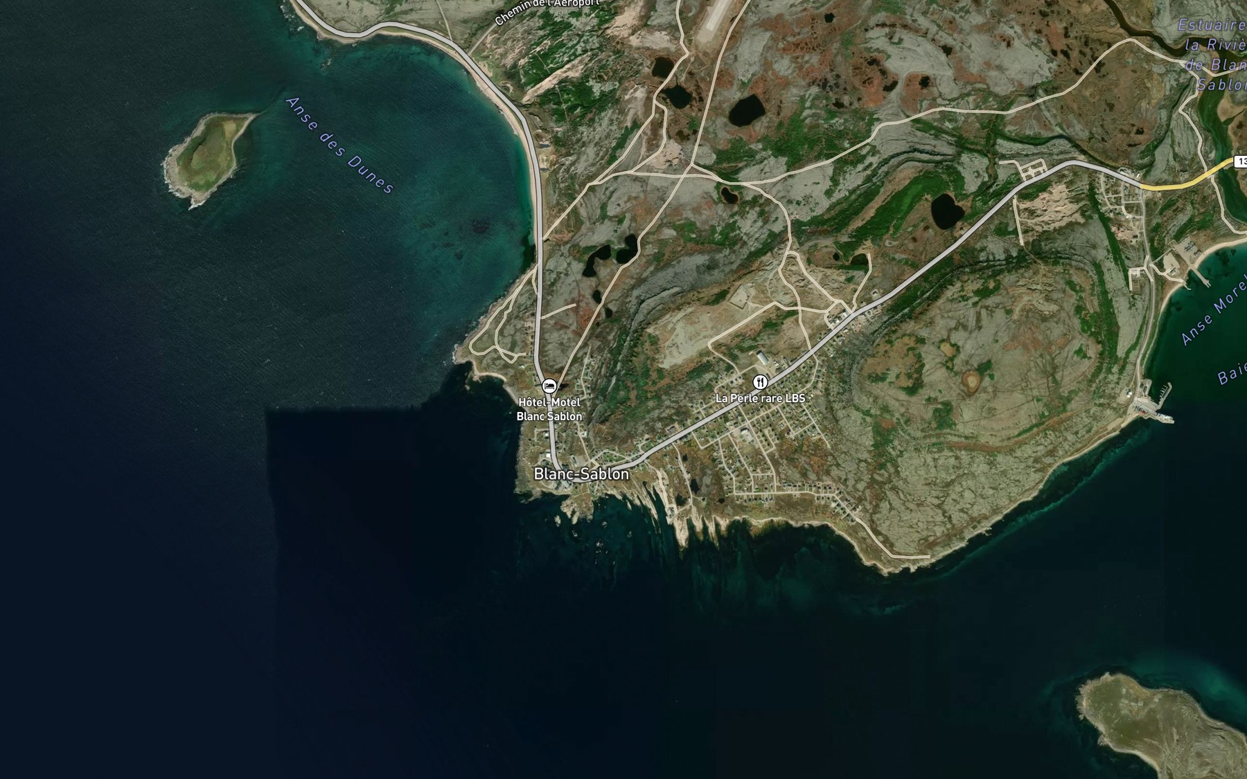 Satellite map of the Troisieme Lac