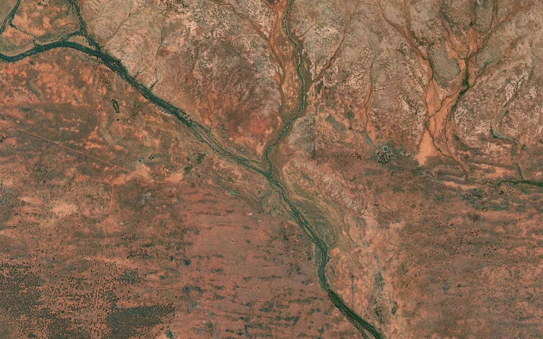 Satellite map of the Weinteriga Creek