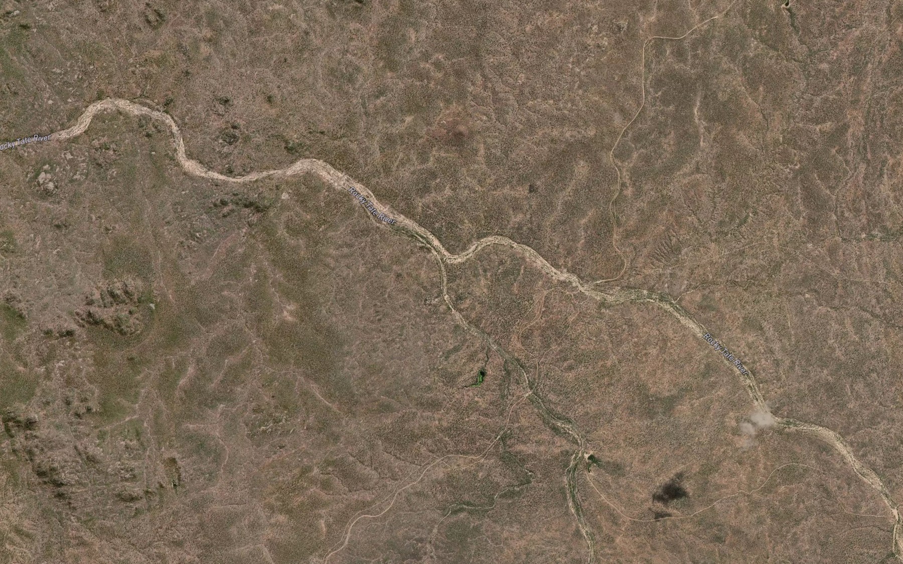 Satellite map of the Double Barrel Creek