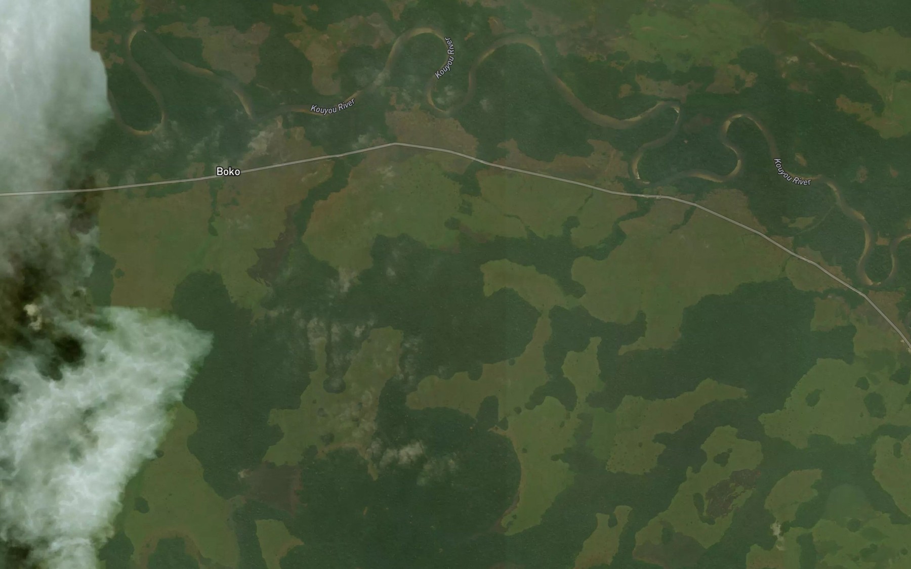 Satellite map of the Bounga