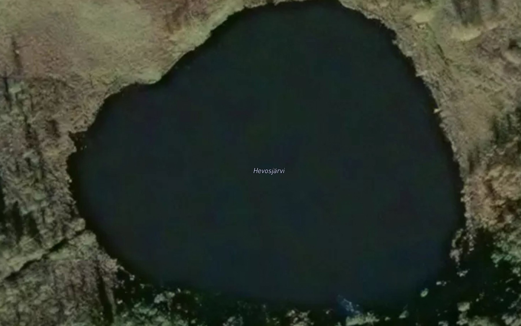 Satellite map of the Hevosjarvi