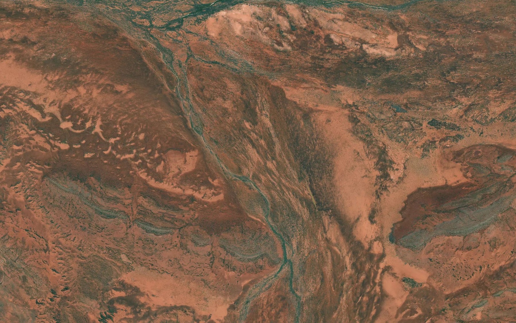 Satellite map of the Coodewa Creek