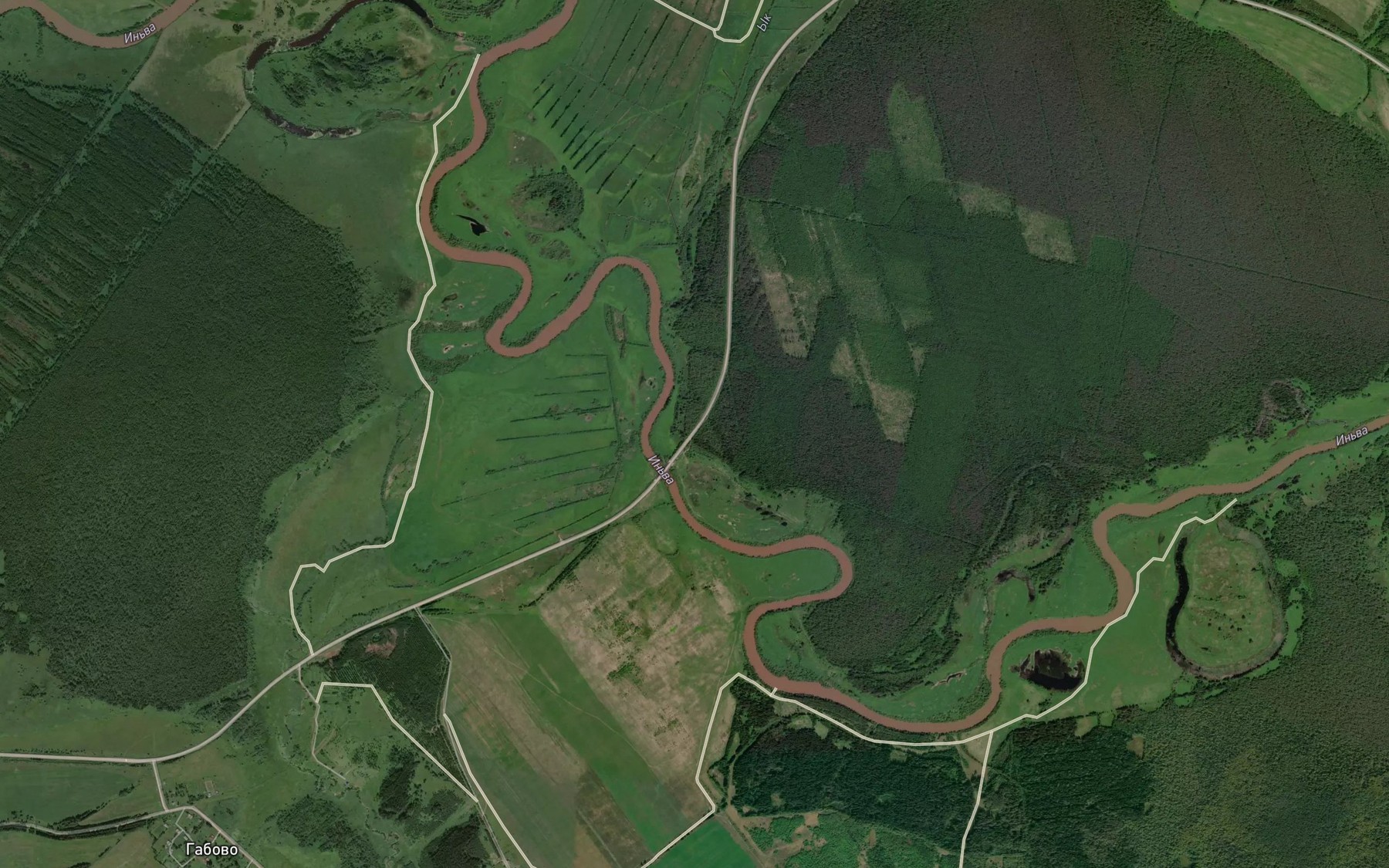 Satellite map of the Yk