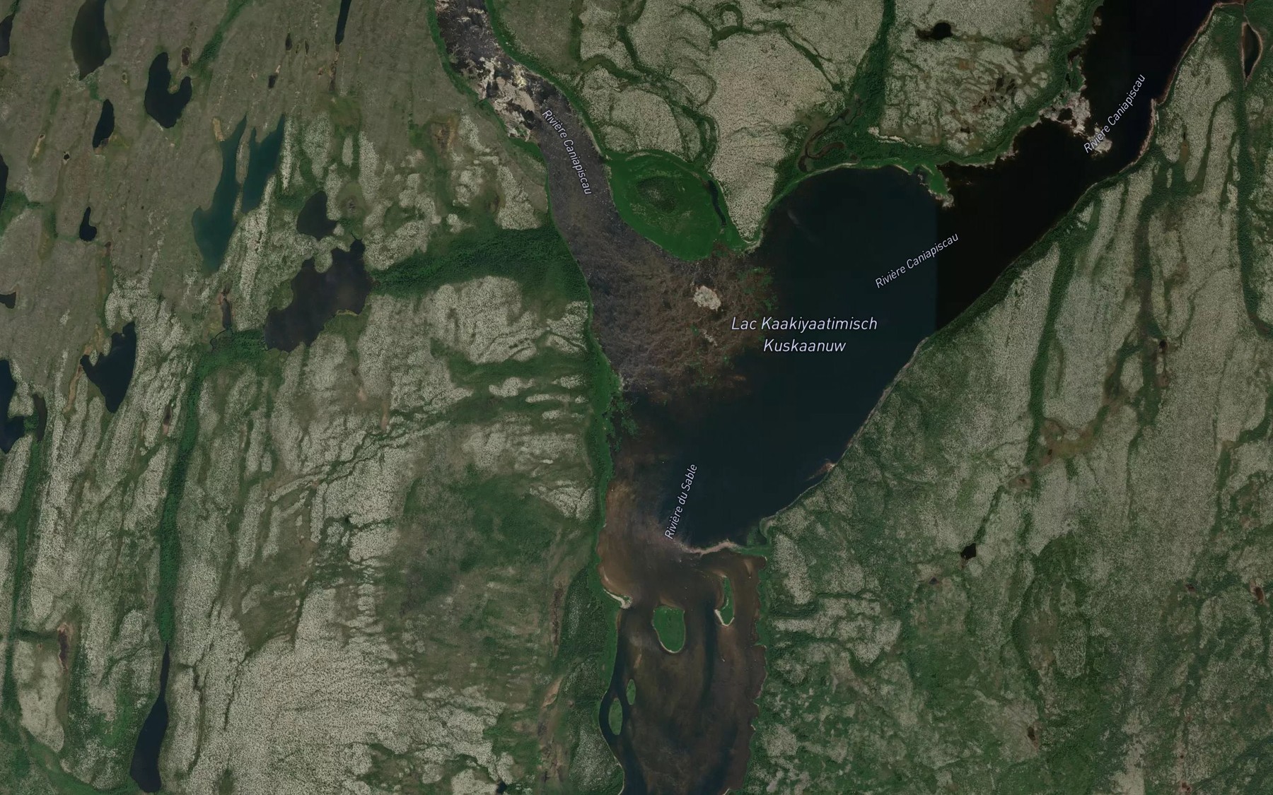 Satellite map of the Riviere du Sable