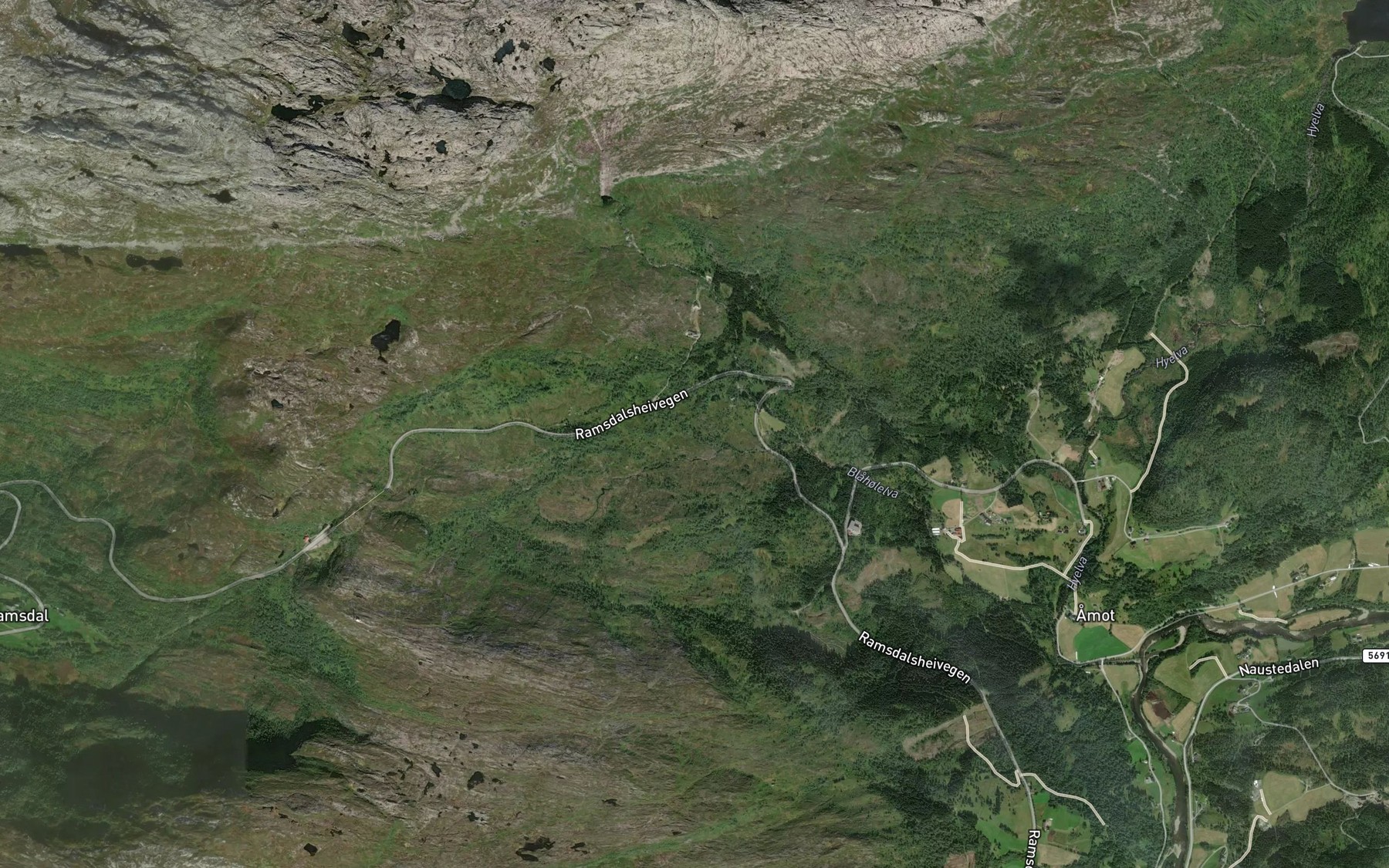 Satellite map of the Loppegrova