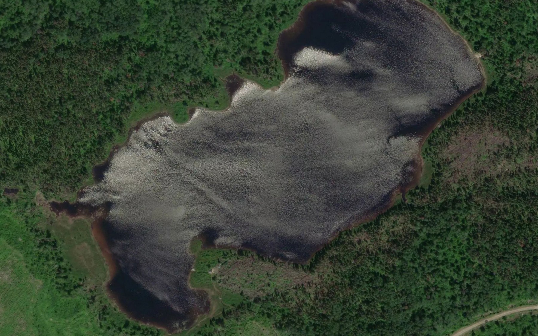 Satellite map of the Lac de la Grosse Truite
