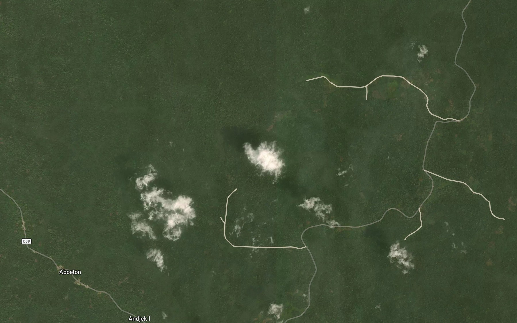 Satellite map of the Afoumou