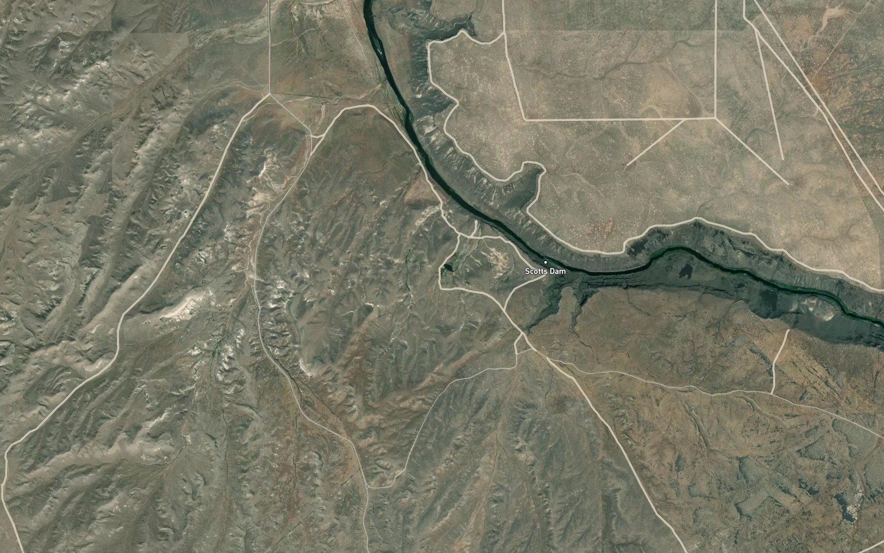 Satellite map of the Owyhee Spring
