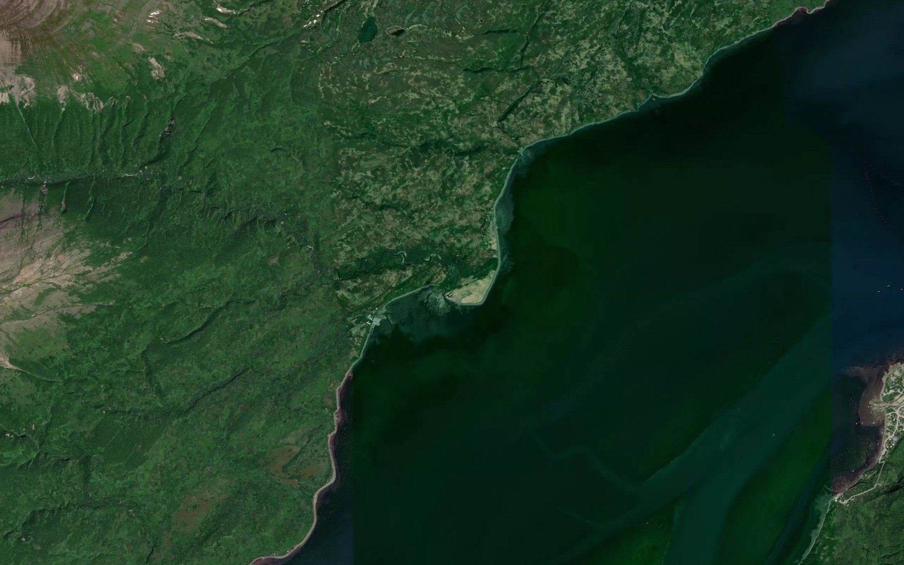 Satellite map of the Parallel Creek
