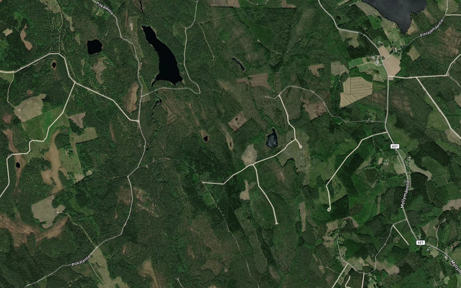 Satellite map of the Puukkolampi