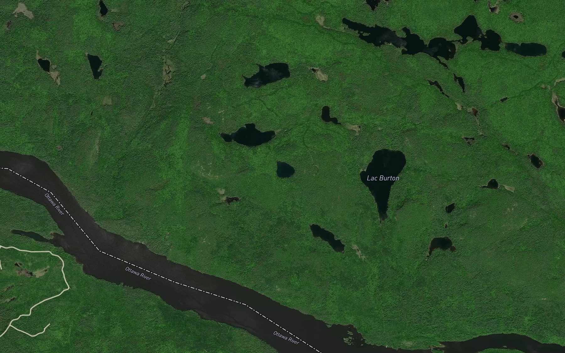 Satellite map of the Lac Highfield