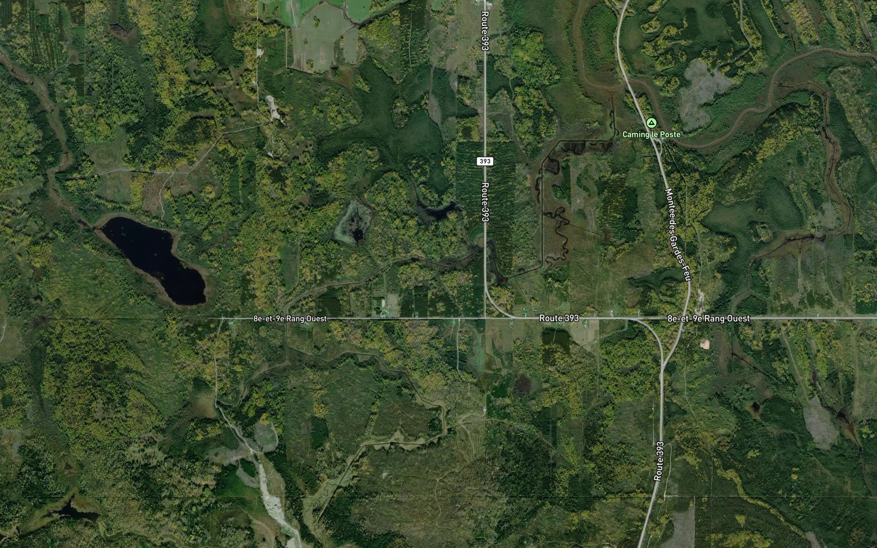 Satellite map of the Branche Bernier
