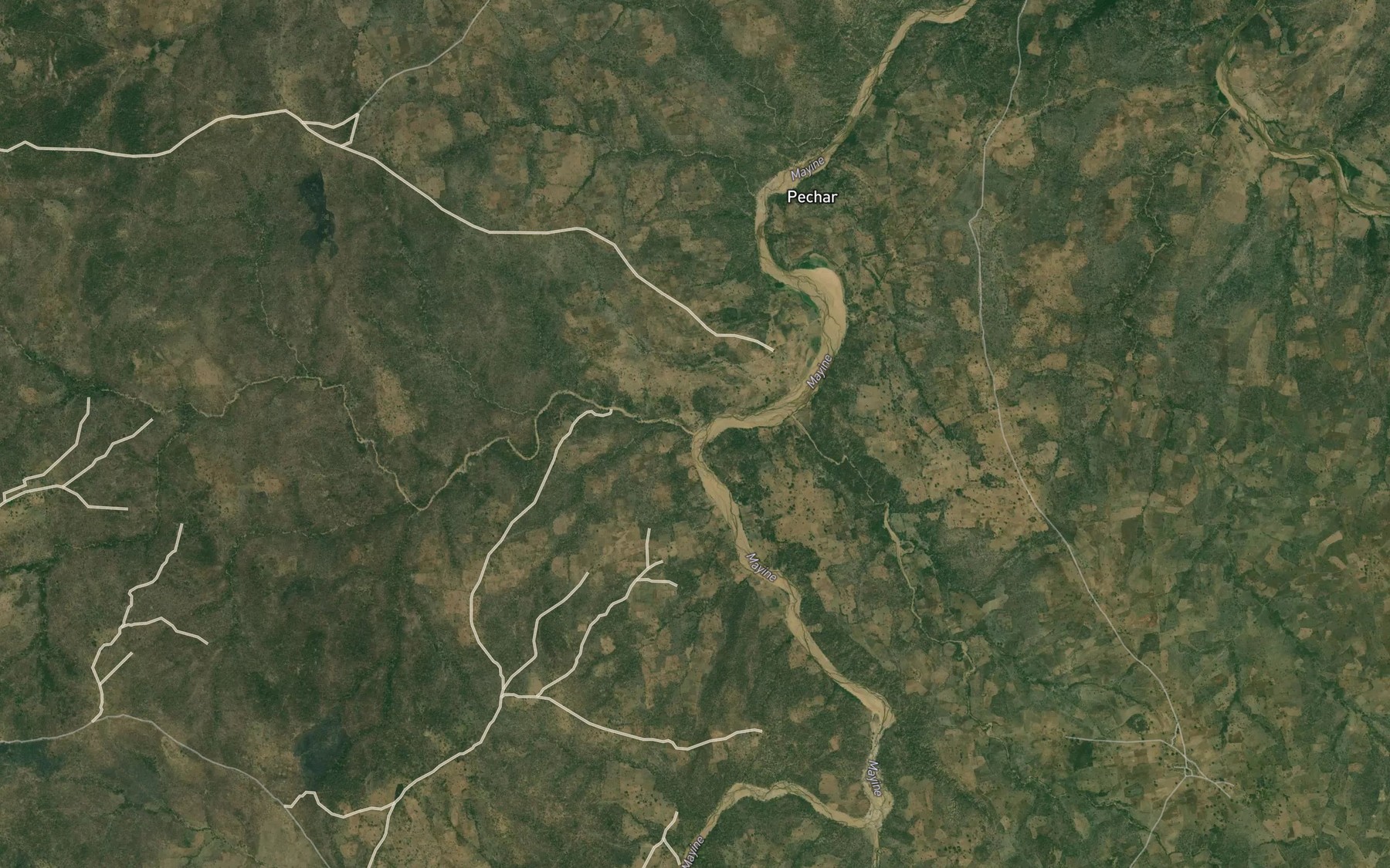 Satellite map of the Mayo Sarki