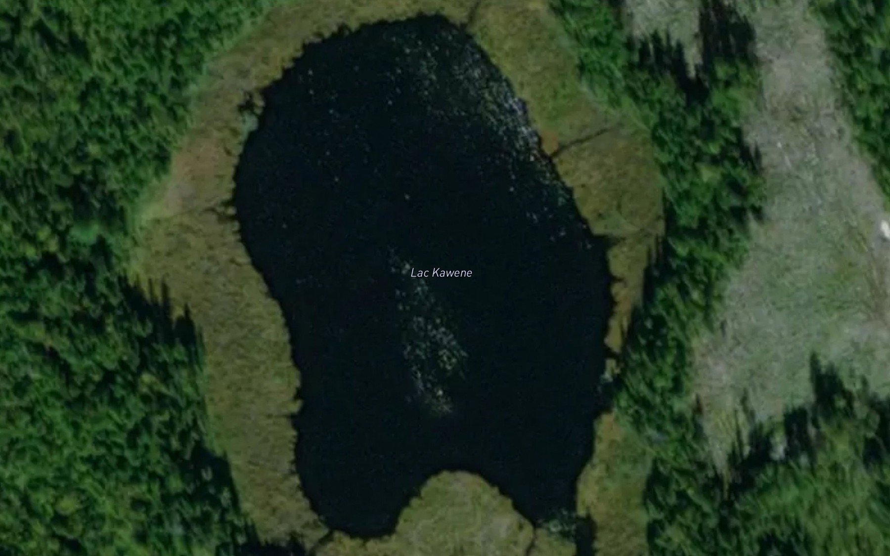 Satellite map of the Lac Kawene