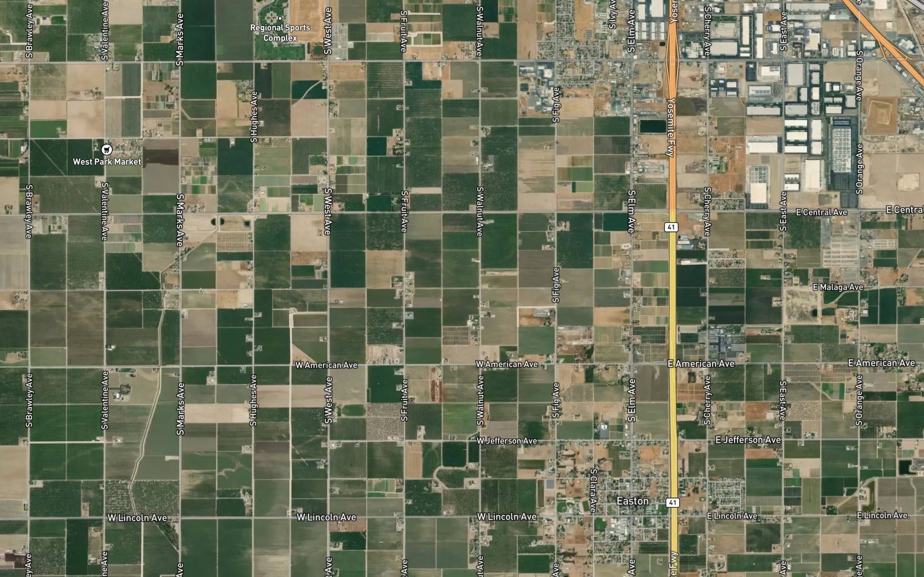 Satellite map of the South Central Canal