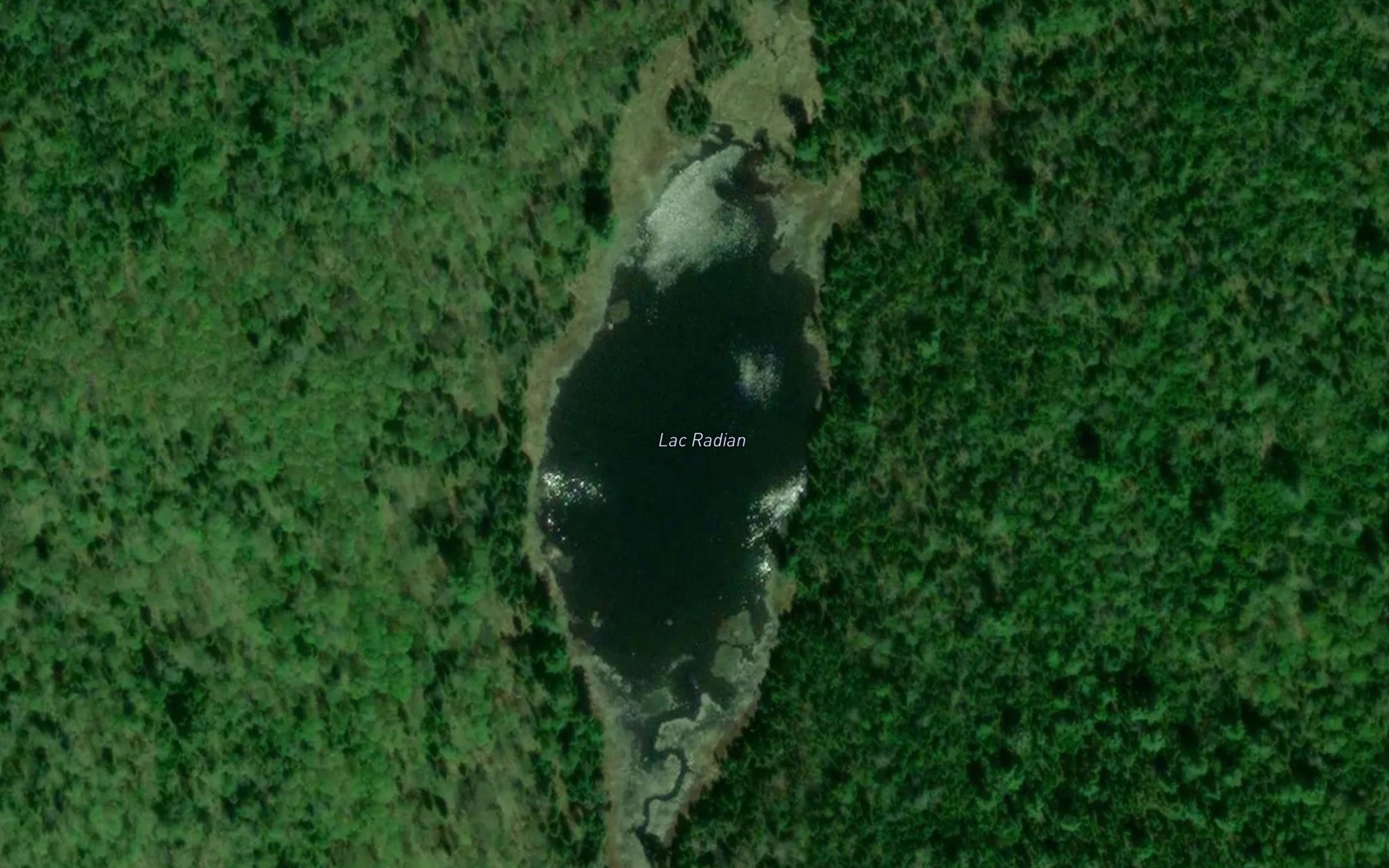 Satellite map of the Lac Radian