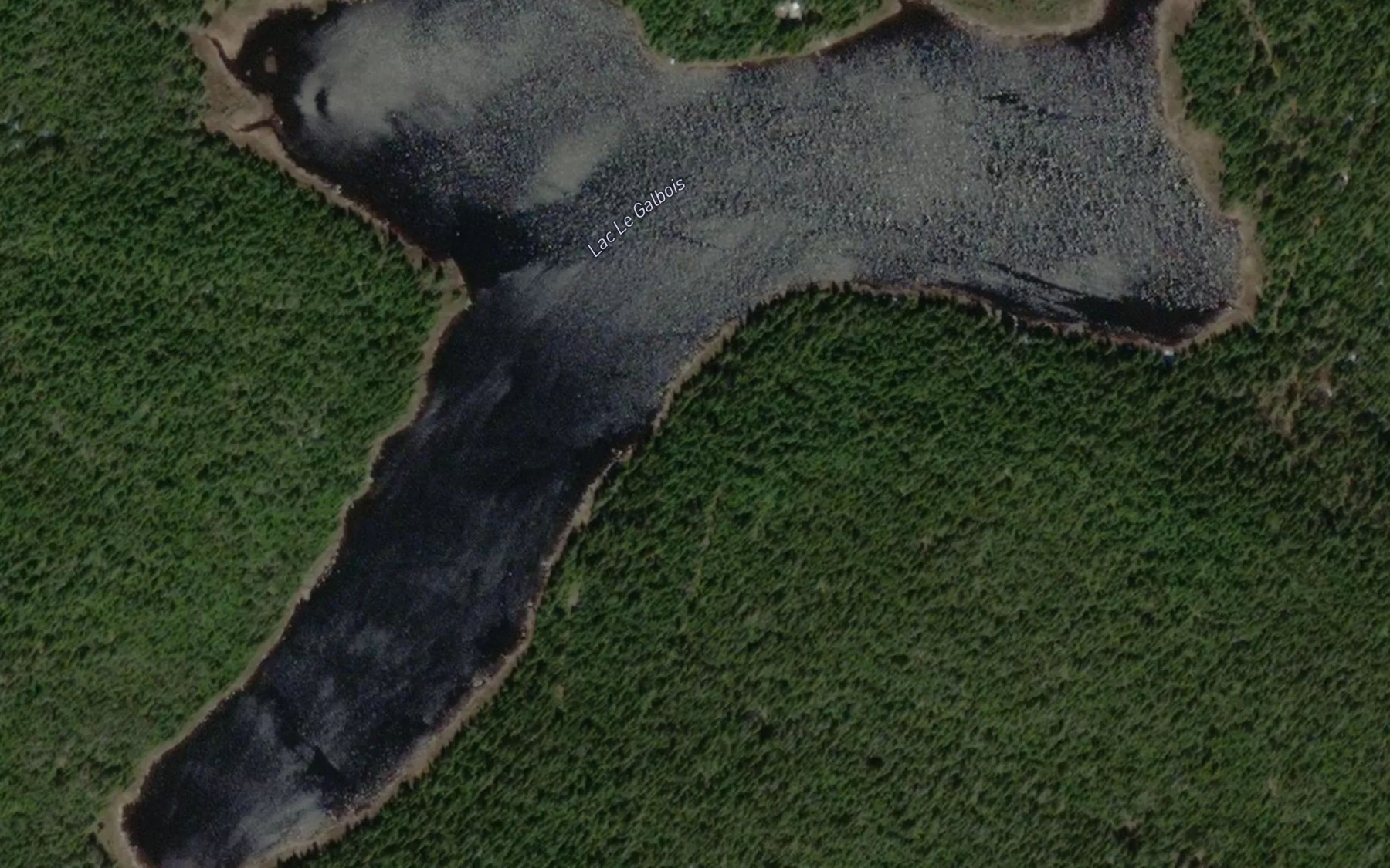 Satellite map of the Lac Le Galbois